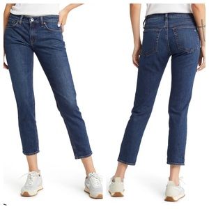 rag & bone Women's Boyfriend Jeans - Dark Blue